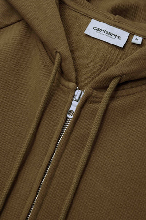 Hooded Square Label Jacket