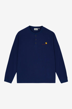 L/S Waffle Henley T-shirt