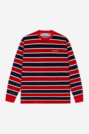 L/S Velour Stripe T-shirt