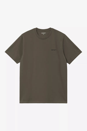 S/S Script Embroidery T-Shirt