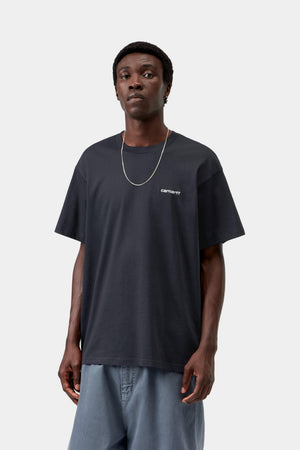S/S Script Embroidery T-Shirt