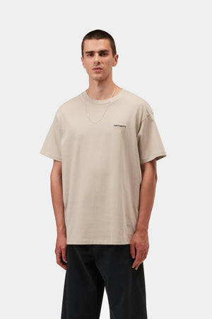 S/S Script Embroidery T-Shirt