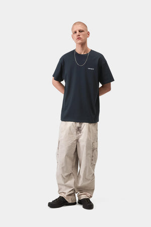 S/S Script Embroidery T-Shirt