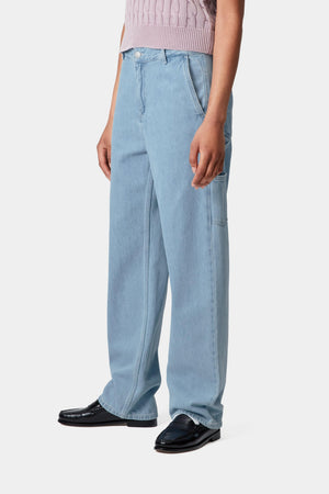 W' Pierce Pant Straight - Blue Stone Bleached