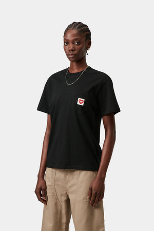 W S/S Pocket Heart T-Shirt