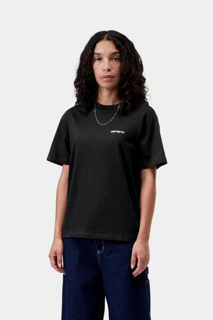 W S/S Script Embroidery T-S