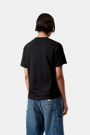 W S/S Script Embroidery T-S