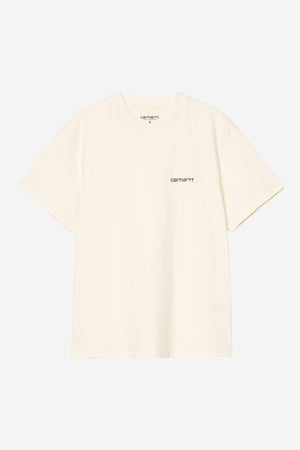 W S/S Script Embroidery T-S