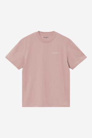 W S/S Script Embroidery T-S