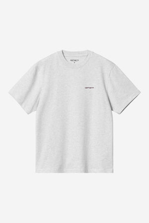 W S/S Script Embroidery T-S