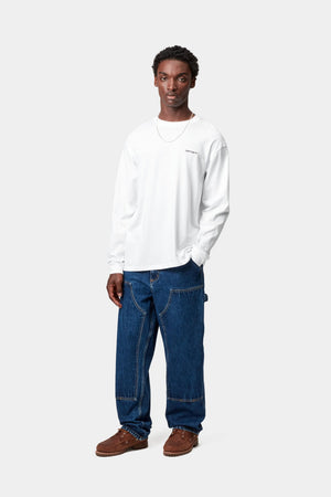 L/S Script Embroidery T-Shirt