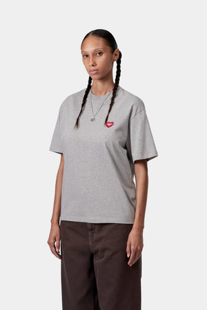 W S/S Heart Patch T-Shirt