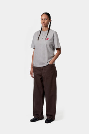 W S/S Heart Patch T-Shirt