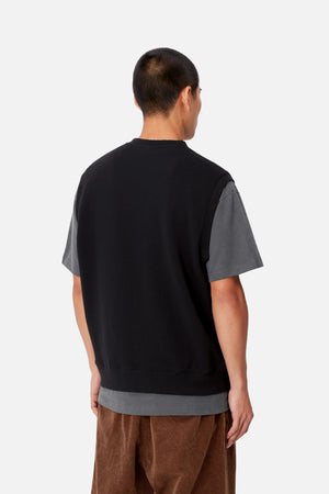 Script V-Neck Vest Sweat