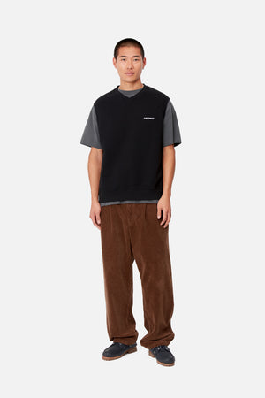 Script V-Neck Vest Sweat