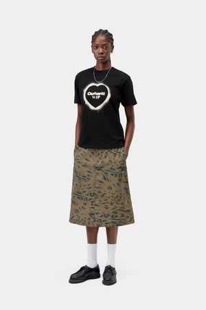 W S/S Spray Heart T-Shirt