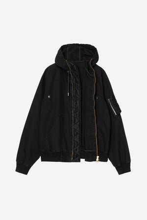 Sacai Washed Duck Hooded Blouson