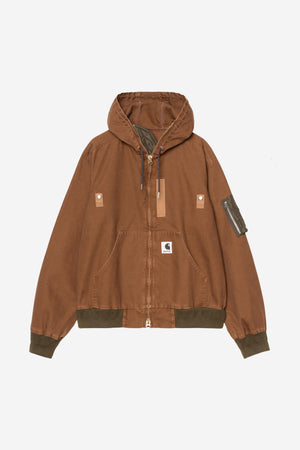 Sacai Washed Duck Hooded Blouson