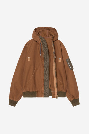 Sacai Washed Duck Hooded Blouson
