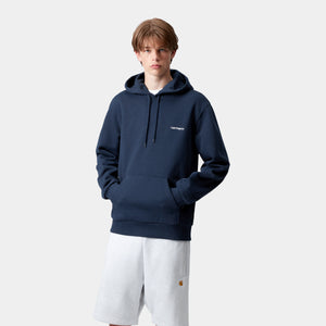 Hooded Script Embroidery Sweat